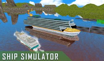 Симулятор корабля 2017 - Корабль Вождение Игры 3D постер
