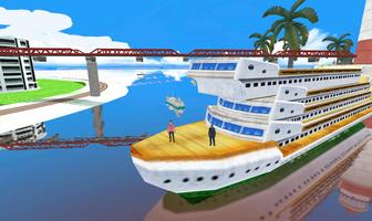 Симулятор корабля 2017 - Корабль Вождение Игры 3D скриншот 1