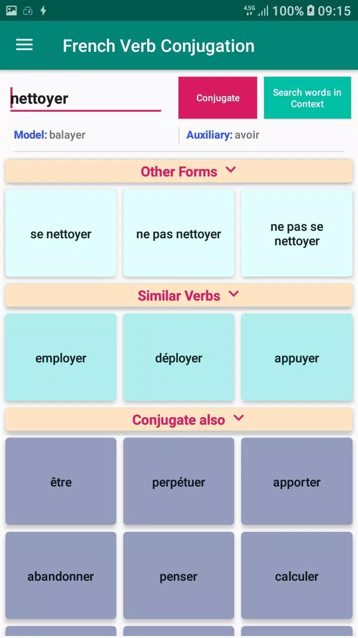 French verb conjugation = Cesser 