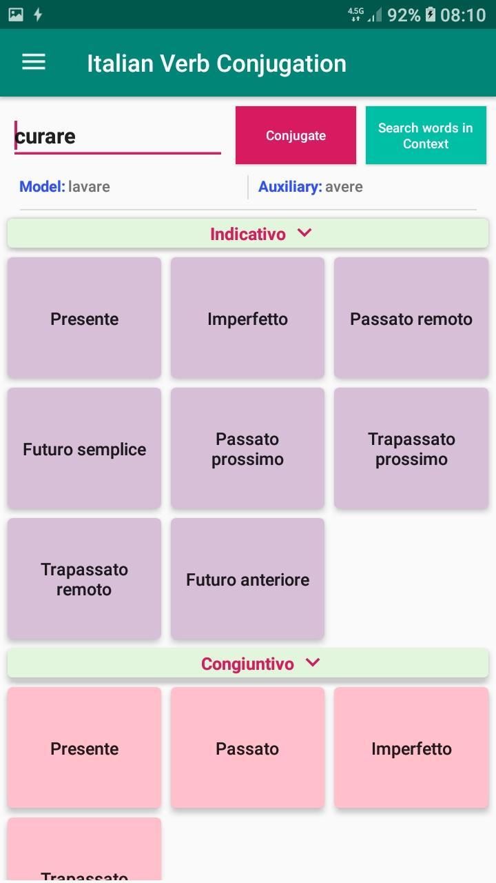 Italian Verb Conjugation for Android - APK Download