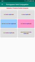 Portuguese verbs conjugation screenshot 2