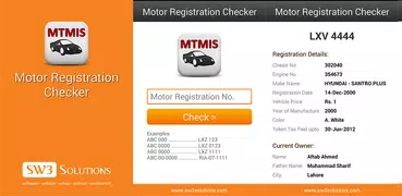 Motor Registration Checker