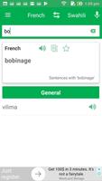 French Swahili Dictionary syot layar 2