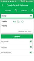 French Swahili Dictionary syot layar 3