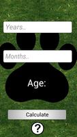 Scientific Dog Age Calculator Plakat