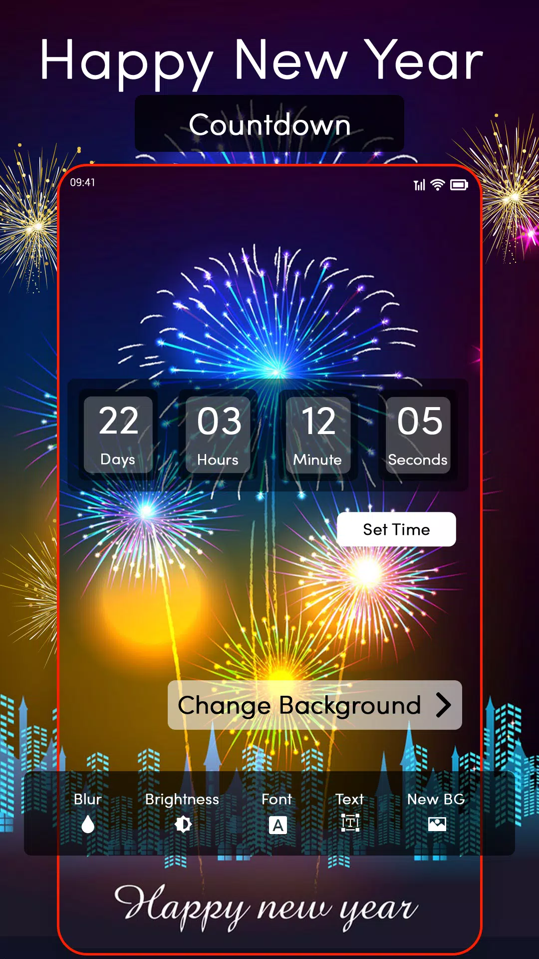 New Year Countdown app for android