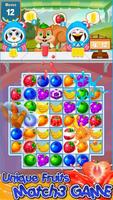 Sweet Fruit Juice: Match 3 Puzzle World Games تصوير الشاشة 3