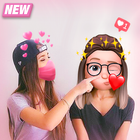 Icona Sweet Face Snap Selfie - Snap Cat Emoji Face