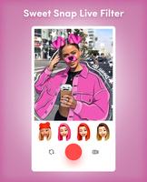 Sweet Snap Live Filter - Snap Cat Face Camera الملصق