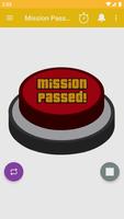 MISSION PASSED! Button-poster