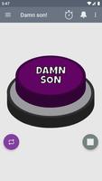 Damn Son Button ポスター