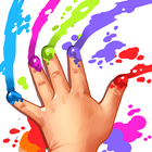 Finger paint: Baby coloring آئیکن