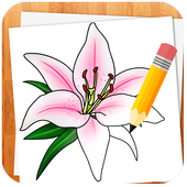 How to Draw Flowers आइकन