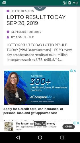 Pcso Lotto Results For Android Apk Download