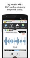 Protect+ MP3/WAV Voice Recorder w/ Encryption Pro Affiche
