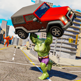 Green Superhero Monster Game icon