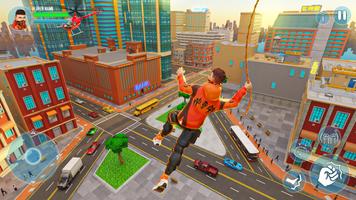 Spider Fighting Hero Rope Game screenshot 1