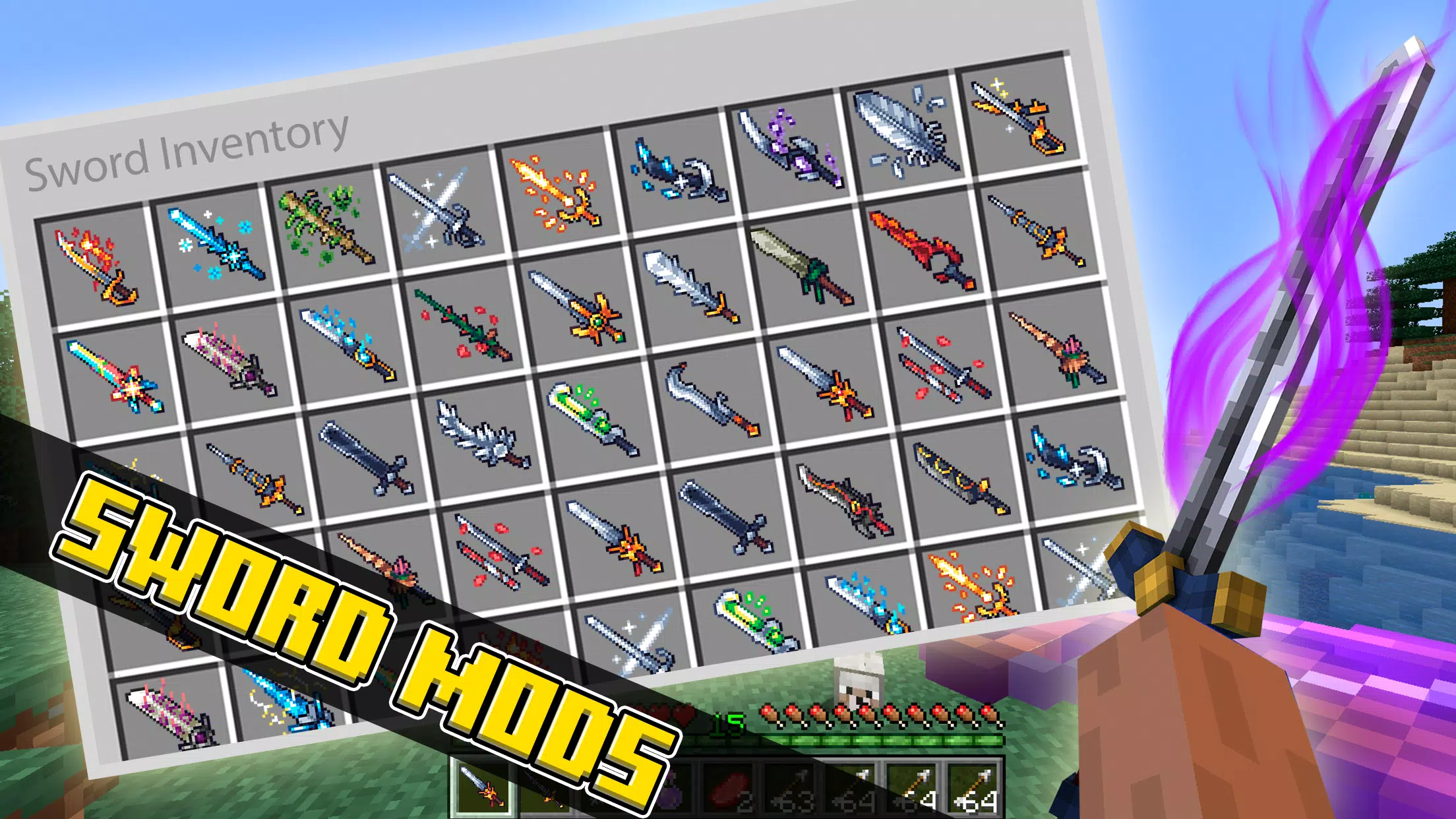 More Swords Addon!  Minecraft PE Mods & Addons