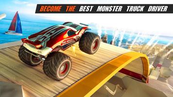 Camion Extrême Monster Offroad Hill Drive Affiche