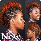 Black Woman Dreadlocks Hairstyle ไอคอน