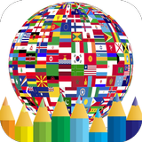 coloring world flag countries