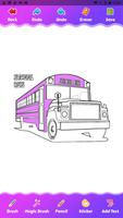 Cartoon bus coloring game Ekran Görüntüsü 3