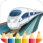 Coloring Fast Train icon