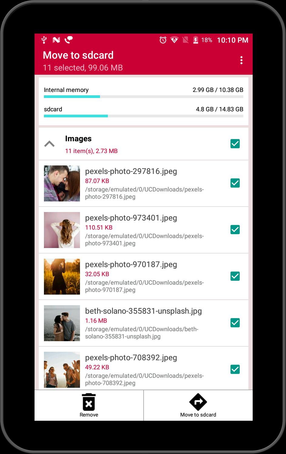 Move files to SD card for Android - APK Download