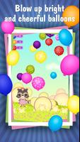 Candy Raccoon: Pop Balloons screenshot 1