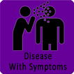 Disease with symptom icono