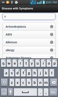 Disease with symptom screenshot 1