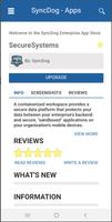 SyncDog Enterprise App Store ポスター