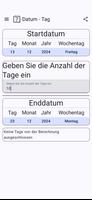 Tage-Rechner Screenshot 1