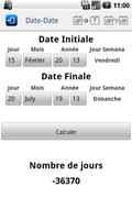 Calculatrice de Jours capture d'écran 1