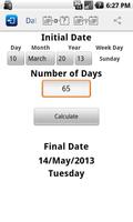 برنامه‌نما Days Calculator عکس از صفحه