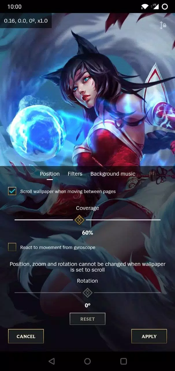 League of Legends : Twitch for Live Wallpaper purposes 