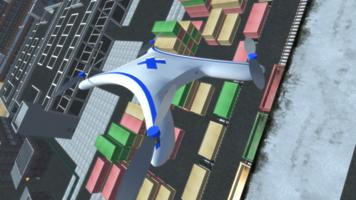 Drone lander simulator 3d poster