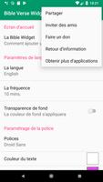 La Bible Verse Widget capture d'écran 2