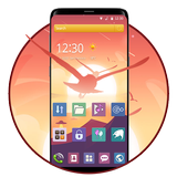 Sunset Bird Business Theme icon