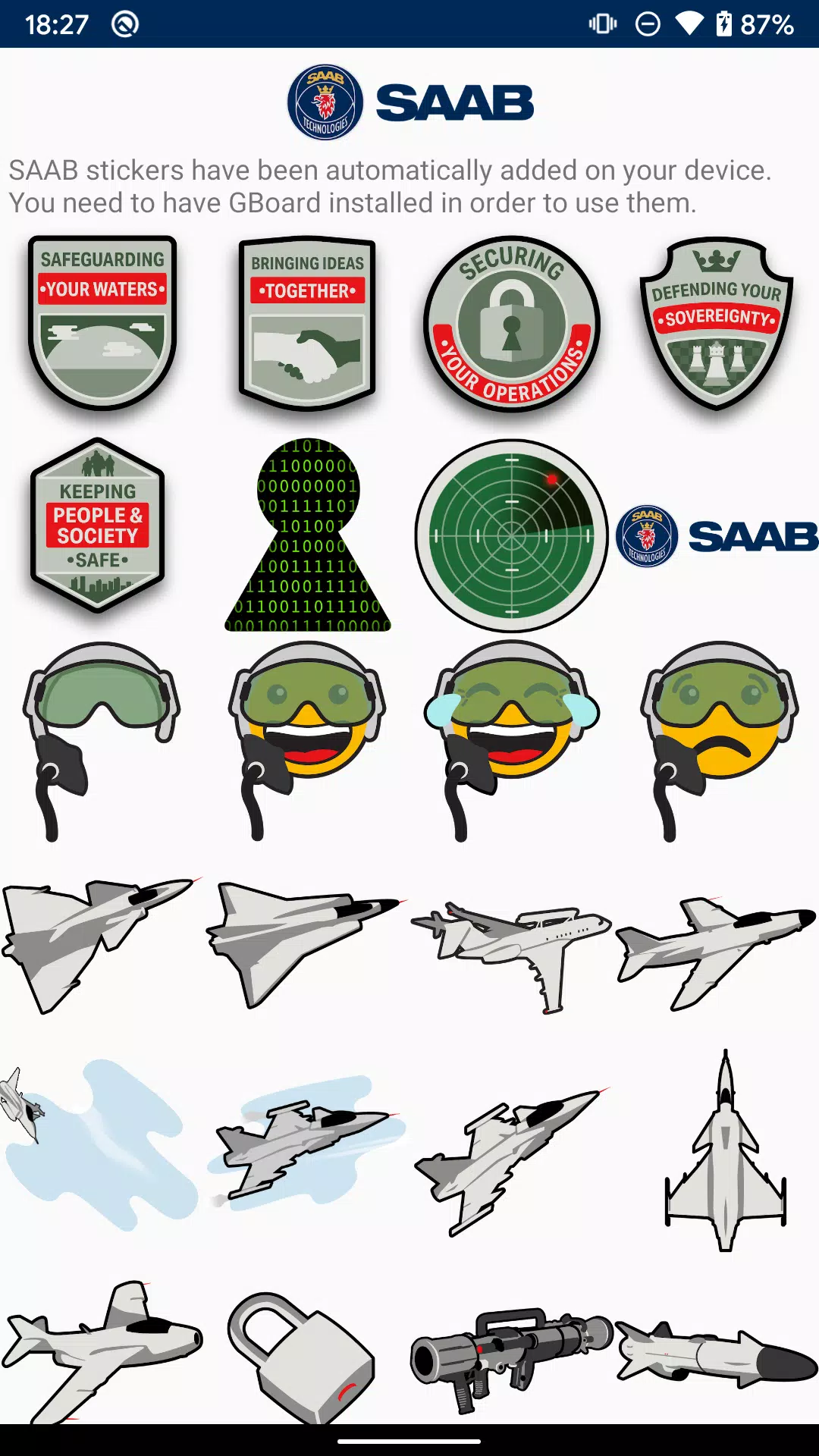 SAAB Stickers APK for Android Download
