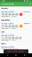 Poster LA Lottery Results