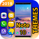 Themes for note 10 and note 10 wallpapers آئیکن