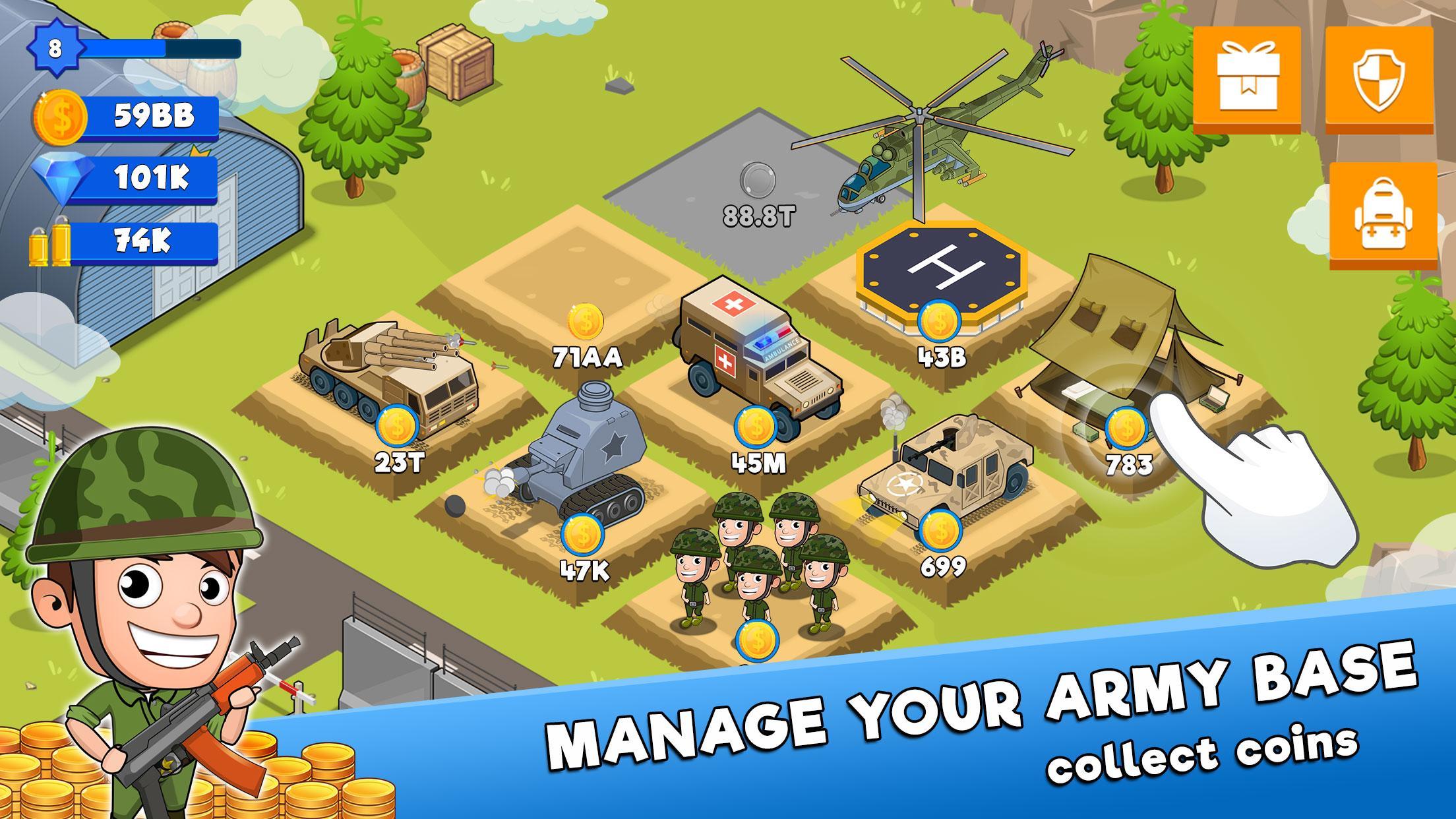 Idle Army Tycoon For Android Apk Download - roblox military base tycoon