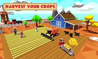 Blocky Farm Worker imagem de tela 1
