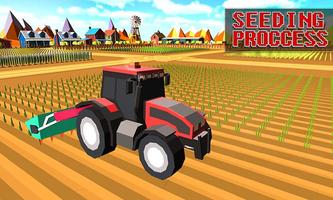 Blocky Plow Farming Harvester स्क्रीनशॉट 2