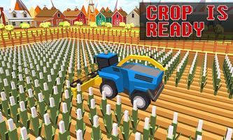 Blocky Plow Farming Harvester स्क्रीनशॉट 3