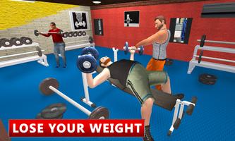 Home Gym Club Building: Fitness Factory Gym Games постер