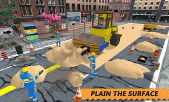 Real Road Construction Sim: jeu City Road Builder capture d'écran 1