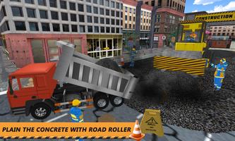 Real Road Construction Sim: jeu City Road Builder capture d'écran 2