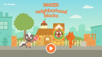 Sago Mini Neighborhood Blocks الملصق